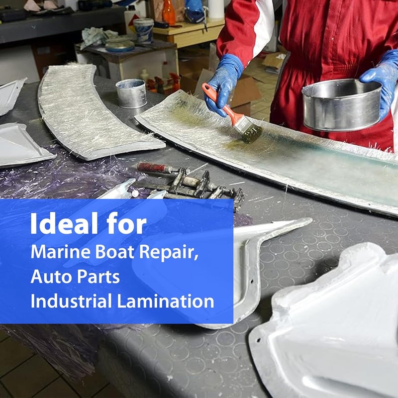 CRMCC Fiberglass Mat Tape 4" x 10 Yards (30 ft) - 1.5 oz/sqft Chopped Strand Mat for Fiberglass Repair, Seams, Boat & Auto Reinforcement - Image 4
